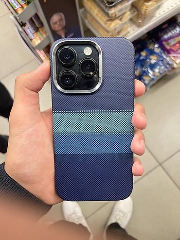 IPhone 14 Pro, Б/у, 128 ГБ, Black Titanium, Чехол, 83 %