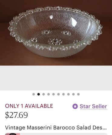 Činije: Cinija nova Masserini Barocco Italija 70te. Cinija je perfektna,pun na lalafo.rs — 4 Činije: Cinija nova Masserini Barocco Italija 70te. Cinija je perfektna,pun — 4