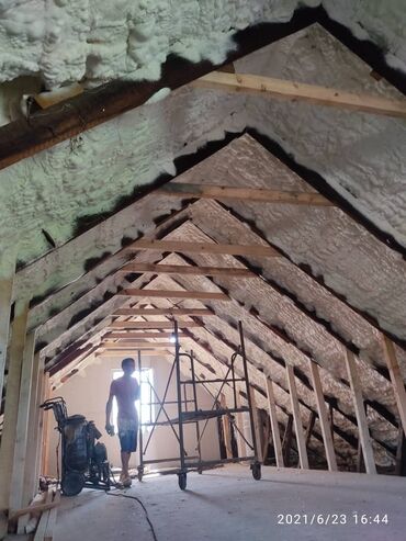 Утепление: Утепление крыши, Утепление потолоков | Утепление дома, Утепление цеха, Утепление квартиры Пенополиуретан Больше 6 лет опыта — 8