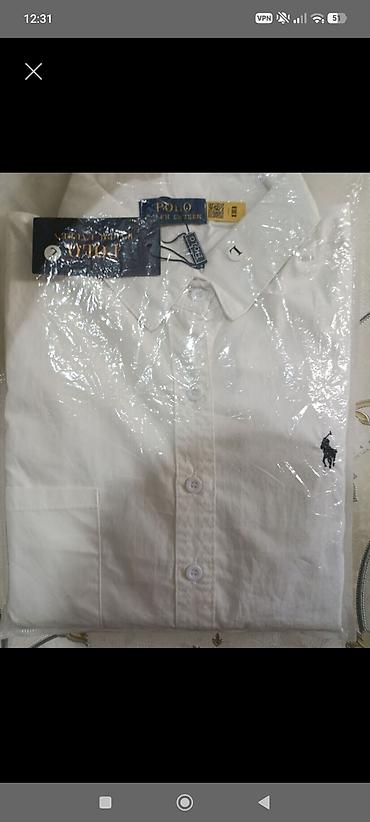Рубашки: Мужская рубашка, L, Polo Ralph Lauren, Новый, цвет - Белый — 1