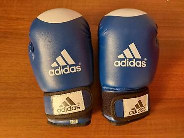 2 tekerli scooter: UFC GYM brendli qırmızı boks/kimya zərbə çantası və adidas 6 oz — 3