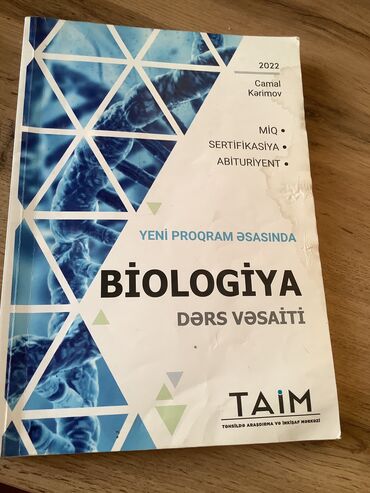 taim kurikulum kitabı qiymeti: Biologiya taim vesait