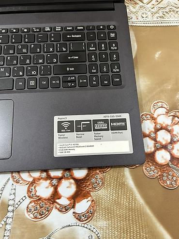 diz ustu komputerlər: Acer Aspire 3 noutbuku - Model: Acer Aspire 3 (A315-56G-53A4 etiketdə — 6