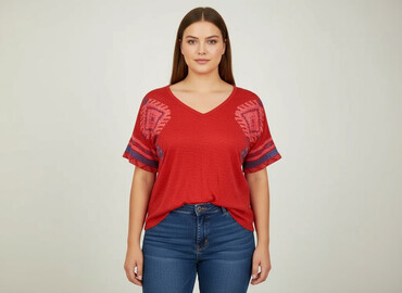 bluza azteckie wzory: Жіноча блуза, розмір XL