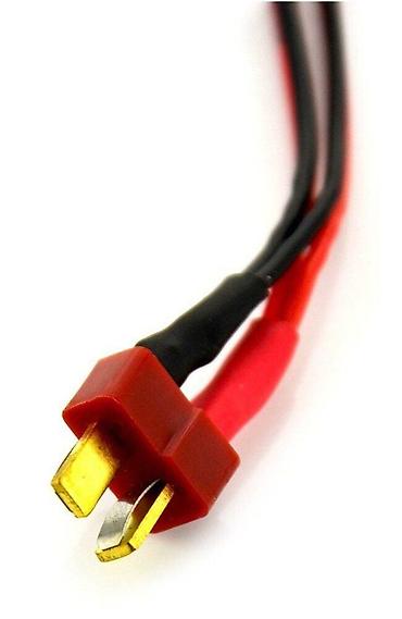 Deans T Plug Erkək Li-Po Batareya Şarj Kabeli 12AWG - Tip: Deans T
