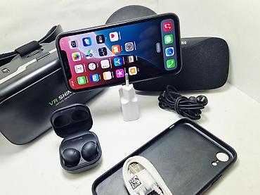 Apple iPhone: IPhone Xr, Б/у, 256 ГБ, Jet Black, Зарядное устройство, 100 % — 12