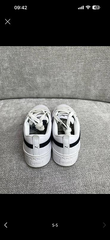 puma 36: Кроссовки, 36.5, 37, Puma, Новый, цвет - Белый, Самовывоз, Платная доставка — 4