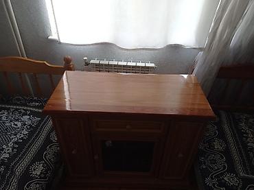 kreditdən bağlanıb: Masif ağac görünümlü dekorativ dolab/komod satılır. Klassik üslubda — 7