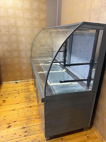 süd seperatoru: Böyük Vitrin Soyuducu – Paslanmaz Korpus, Əyri Şüşəli Market — 4