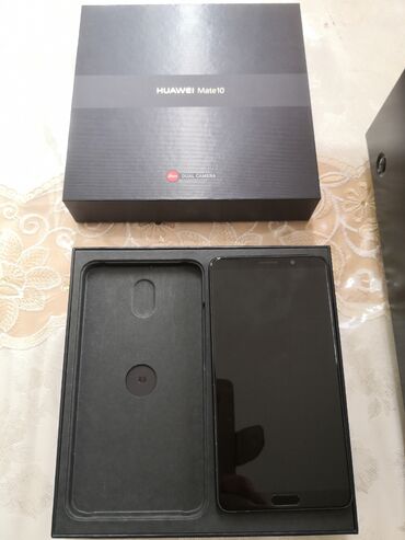 телефон huawei 8: Huawei Mate 10, Б/у, 64 ГБ, цвет - Черный, 1 SIM