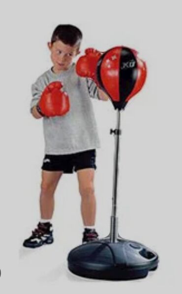 бокс для детей: Детская боксёрская груша с перчатками большая 3000 сом, маленькая
