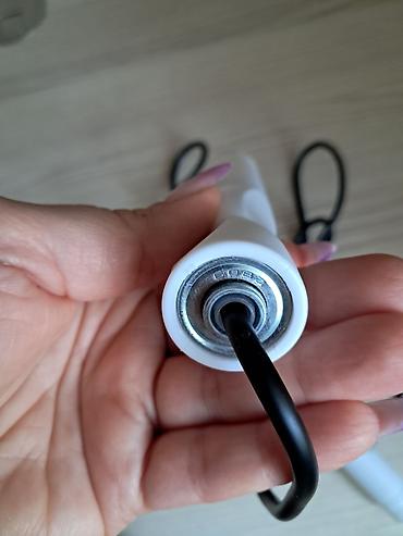 İdman və istirahət: Təlim üçün sürətli ip (jump rope) - Qara vinil/silikon tipli möhkəm — 2