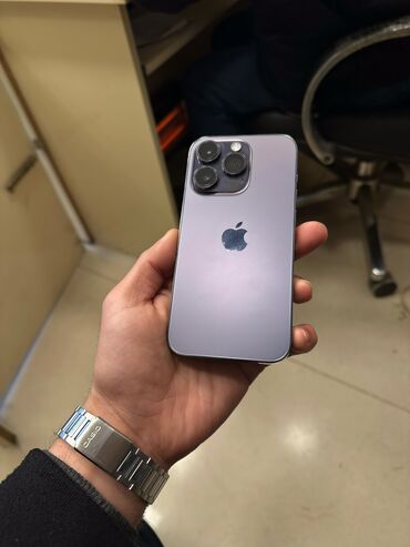 iphone 14 128 gb qiymeti: IPhone 14 Pro, 128 GB, Deep Purple, Face ID