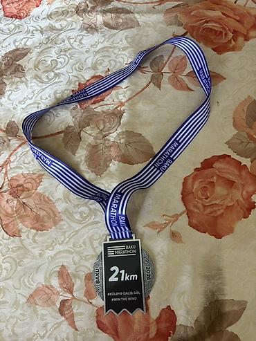 İdman və istirahət: Bakı Marafonu 2026 medalı – 21 km yarımarafon finişer medalısı - — 2