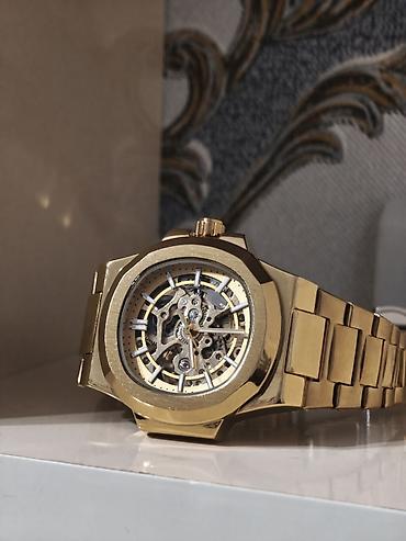 breitling saat: Qızılı rəngdə mexaniki qol saatı - Korpus və kəmər: paslanmayan — 7
