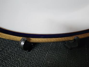 Ostali antikviteti: Oval Heinrich i Co. 1939g+ Bavaria. Oval,porcelan,kobalt,24na — 2