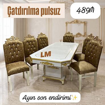 qubka: Möhtəşəm TACMARAL masa dəsti👑 Yüksək keyfiyyətlə Qiymət : Masa — 4