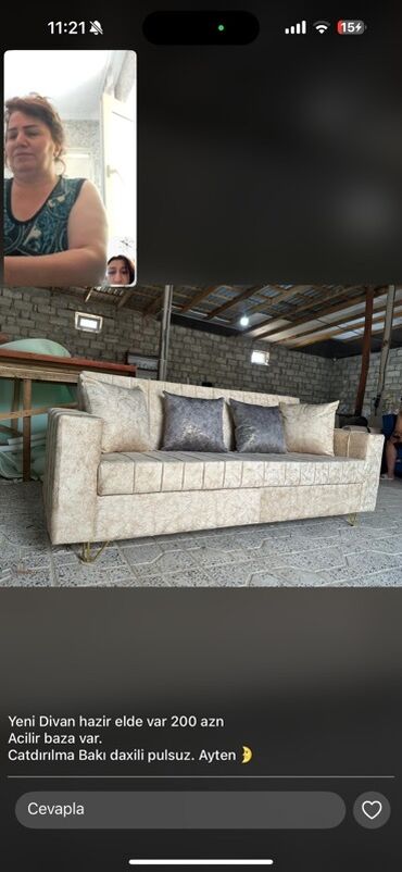 Təmir və tikinti: Divan, Açılan, Şəhərdaxili pulsuz çatdırılma