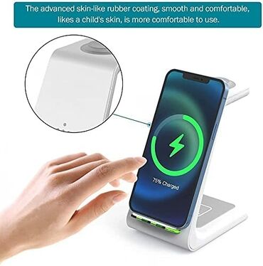 Punjači: Original INDUKCIONI WIRELESS BEZICNI PUNJAC SA 3U1 NAPREDNOM SMART — 12