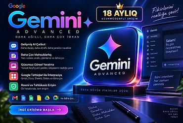 Другие игры и приставки: 🤖 Google Gemini Premium – 18 aylıq paket 💰 Qiymət: 6 AZN ✅ 18 aylıq — 1