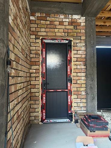 Межкомнатные двери: Термо Изготовление окон и дверейДвустворчатая дверь из ПВХ профиля с — 9