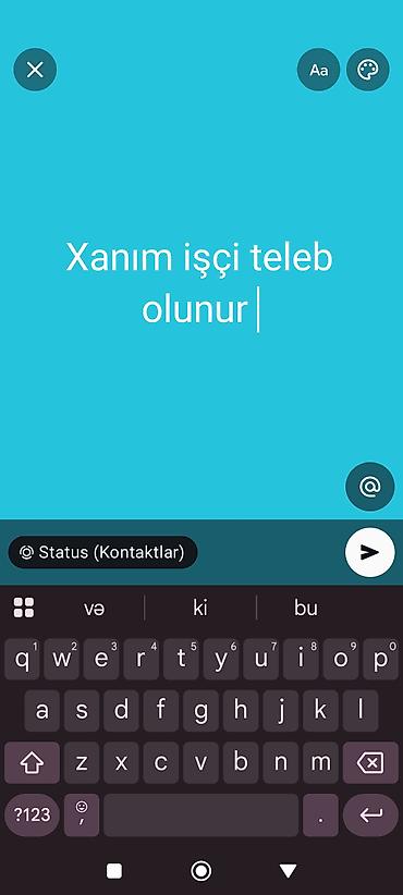 sea breeze muhafize vakansiya: Xanım işçi axtarilir — 1