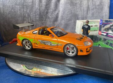 Avtomobil modelləri: Коллекционная модель Toyota Supra A80 Orange 1995 Jada Toys Art — 13