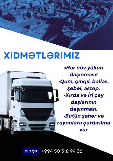 Avto xidmətlər: Yük daşımaları