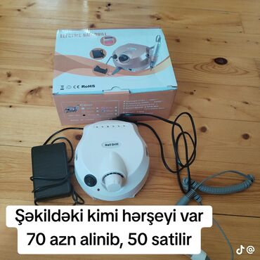 аппарат для маникюра и педикюра: 2 aydi alinib 1-2dəfə isdifadə olunub yenisindən seçilmir şəkildəki