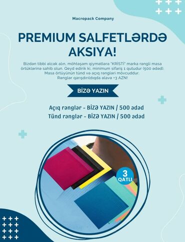 oriflame etirleri ve qiymetleri: Rəngli̇ premi̇um salfetlərdə (masa örtüyü) aksi̇ya! Makropakdan