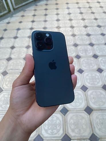iphone 20: IPhone 14 Pro, Б/у, 128 ГБ, Black Titanium, Коробка, 81 % — 2