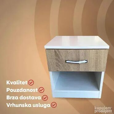 komode za umivaonik: Noćni Ormarić 1F - Sonoma Hrast 🛏️ Elegantan i praktičan noćni