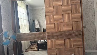 Sürgülü qapılı şkaf-garderob - Material: ağac teksturalı MDF/laminat