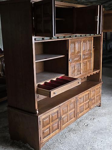 Stilske vitrine: Masivna drvena vitrina/sekretar u klasičnom stilu - Materijal: puno — 3