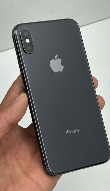 Apple iPhone: IPhone X, 256 ГБ, Jet Black, Чехол, 100 %