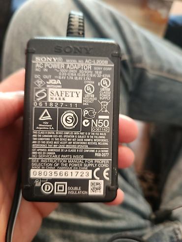 Foto və videokameralar: Sony AC-L200B orijinal AC Power Adaptor Texniki xüsusiyyətlər: - — 3