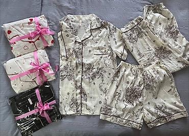 Пижамы: Пижама, Хлопок, Китай, На пуговицах, M, L — 14