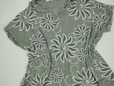 bluzki wizytowe plus size: Women's blouse, size One size