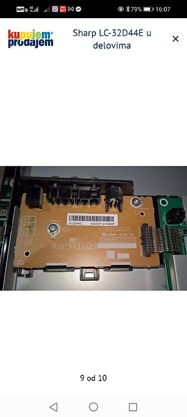 Aksesoari za TV i video: Sharp LC-32D44E – delovi za TV Dostupni originalni moduli i — 9