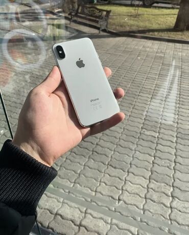 Apple iPhone: IPhone X, Б/у, 256 ГБ, Белый, 63 %