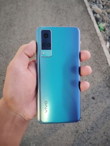 на запчасть телефон: Vivo Y31 2021, 128 ГБ, цвет - Синий