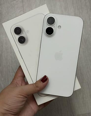 apple usb: IPhone 16, 128 GB, Ağ, Zəmanət, Simsiz şarj, Face ID — 1