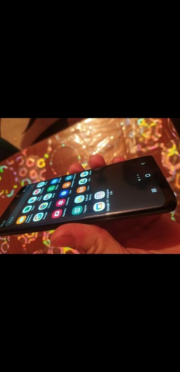 Samsung: Samsung Galaxy S9, 64 GB, rəng - Qara, Sensor, Barmaq izi, Simsiz şarj
