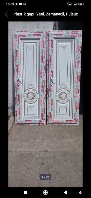 Plastik qapılar: Yeni Plastik qapı Zamok və çərçivə ilə, Zəmanətli, Pulsuz quraşdırma, Rayonlara çatdırılma, Pulsuz çatdırılma, Ödənişli çatdırılma — 34