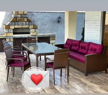 Bağ divan və kreslo dəstləri: Bag mebilleri hesir toxunma Qiymet 1ci madele aiddir Divan kreslolar — 24