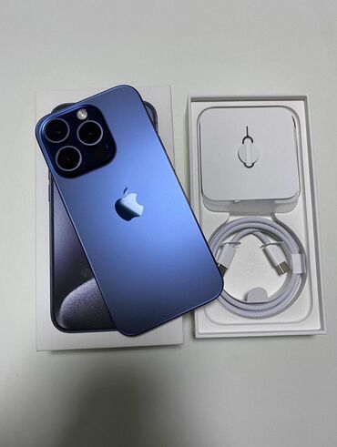 мобильные телефоны филипс: IPhone 15 Pro, Б/у, 256 ГБ, Голубой, Коробка, 88 %