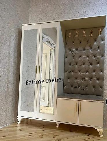 Dəhliz dolabları: Yeni, 2 qapılı, Güzgülü, Bej, Açılan, Düz dolab — 1
