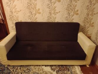 белый кожаный диван: Раскладной диван, Раскладной, С подъемным механизмом, Кожзаменитель, Нет доставки