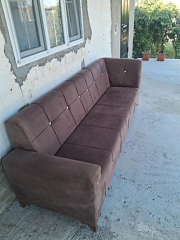 Divanlar: Künc divan, İşlənmiş, Açılmayan, Bazasız, Vеlur parça, Çatdırılma yoxdur — 3