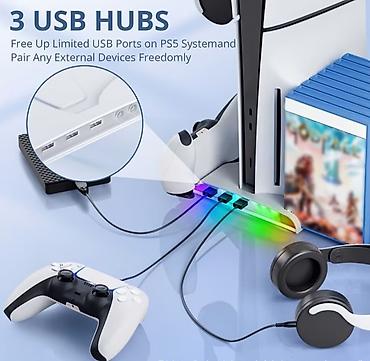 asus maticne ploce: PS5 Slim multifunkcionalno postolje – hlađenje + punjač za 2 — 6